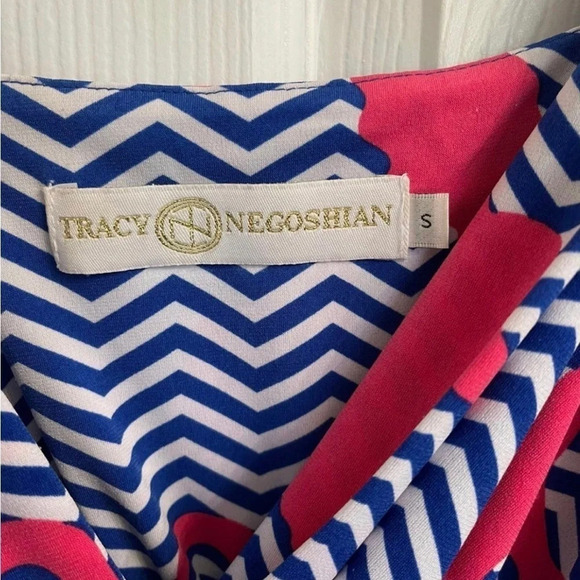 Tracy Negoshian Small Seahorse Rhianna Horsn' Around tank Chevron Dress - Picture 5 of 6